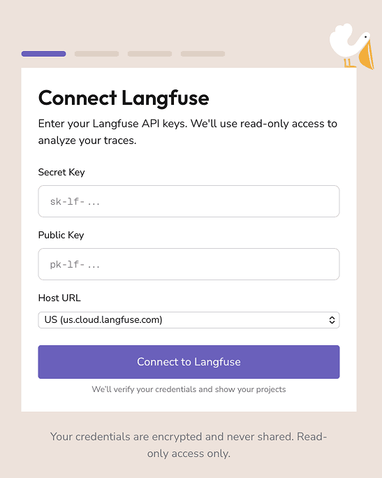 Connect Langfuse API keys